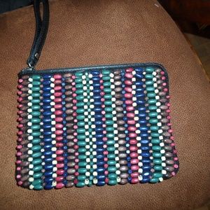 Patricia Nash Cassini Multi Colored Bead Wristlet
